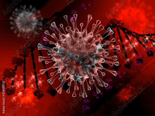 Obraz corona virus digital background stockimage
