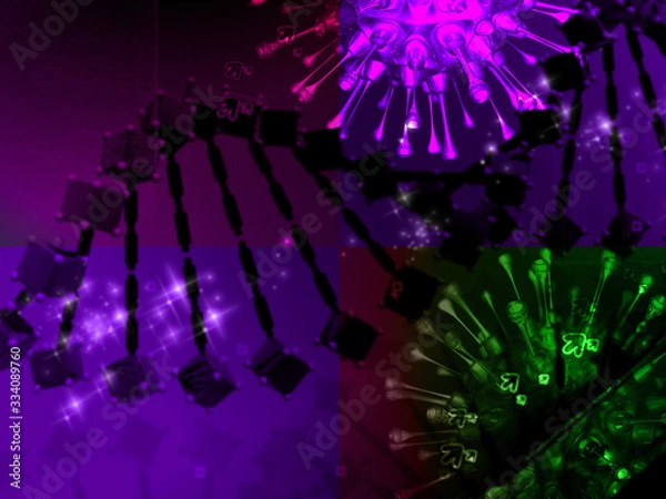 Obraz corona virus digital background stockimage