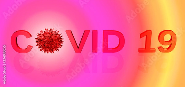 Obraz covid 19 3d concept background