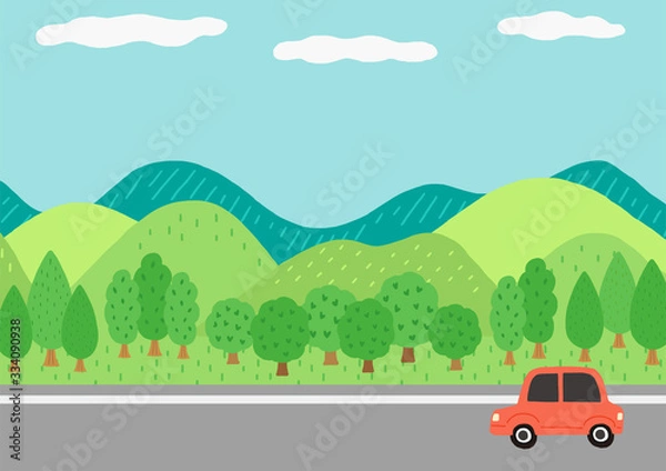 Fototapeta ドライブ　新緑