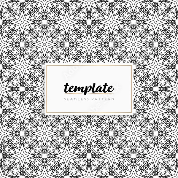 Fototapeta Colorful mandala seamless pattern vector