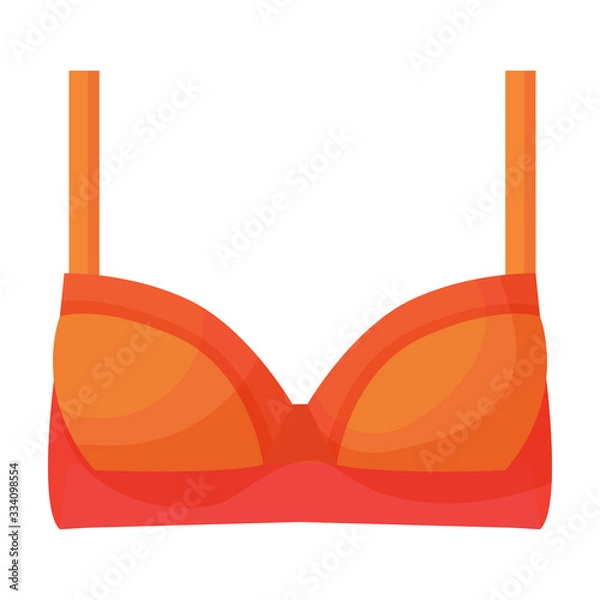 Fototapeta Bra vector icon.Cartoon vector icon isolated on white background bra.