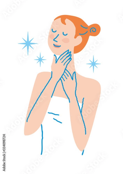 Obraz ネックケア　女性