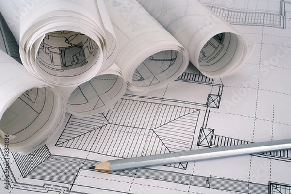 Obraz architect plans