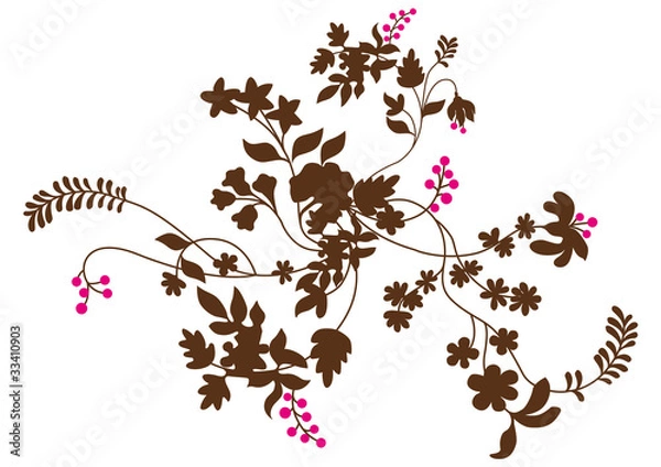 Fototapeta Florale Muster 01