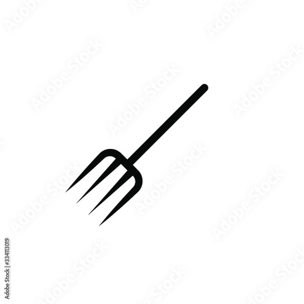 Fototapeta fork garden icon