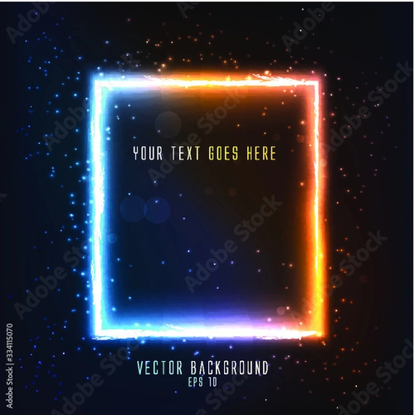 Fototapeta Awesome abstract dark vector background