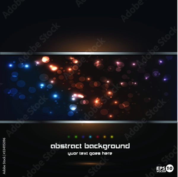 Fototapeta Awesome abstract dark vector background