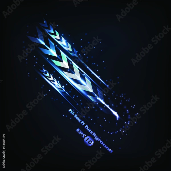 Fototapeta Awesome abstract dark vector background