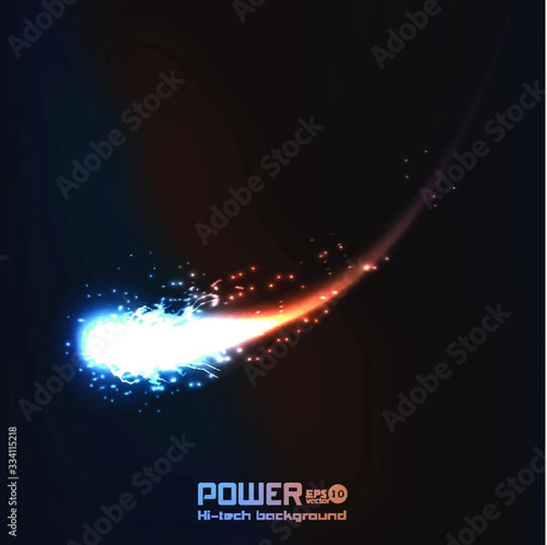 Fototapeta Awesome abstract dark vector background