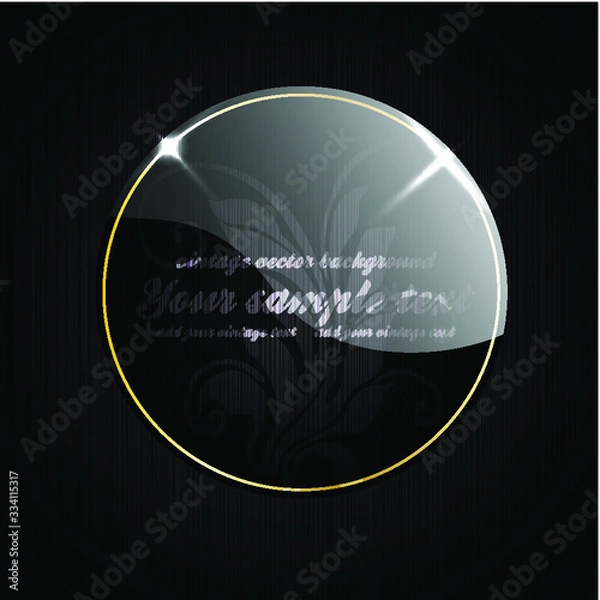 Fototapeta Awesome abstract dark vector background