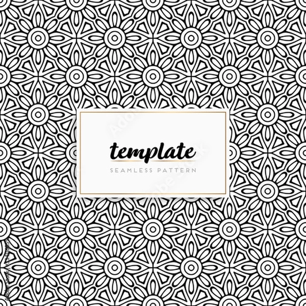 Fototapeta Colorful mandala seamless pattern vector