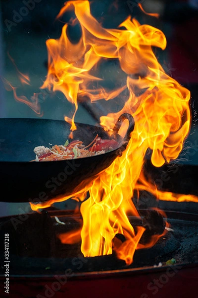 Obraz Fresh street food closeup .