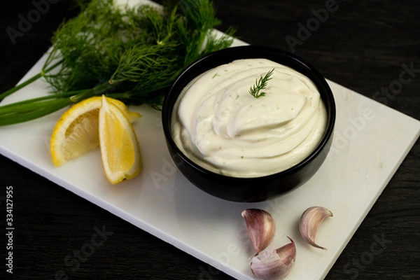 Obraz Garlic Mayo Aioli Dip