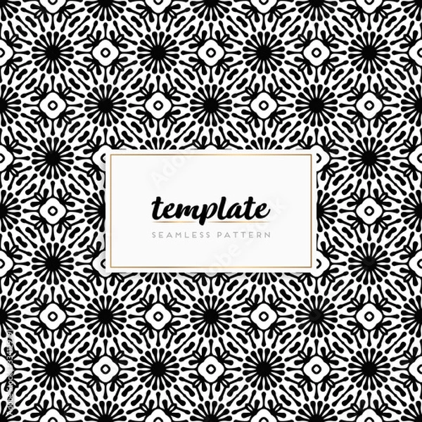 Fototapeta Colorful mandala seamless pattern vector