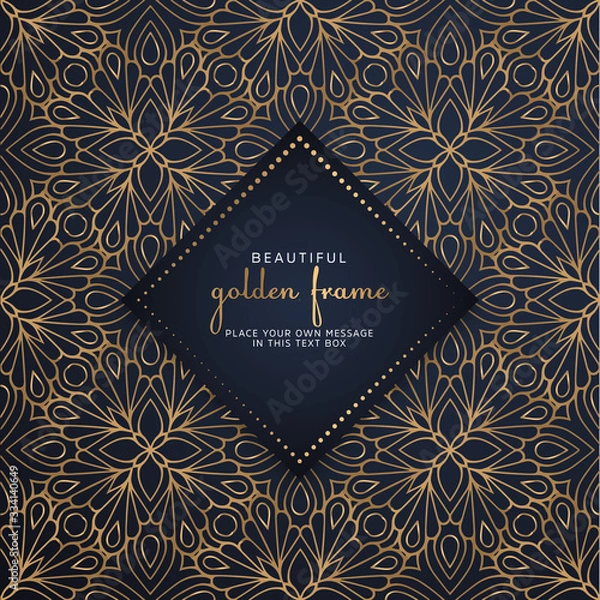 Fototapeta Cards or invitations with mandala pattern