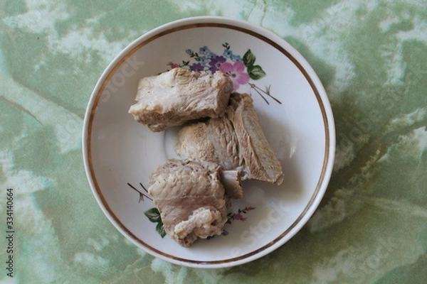 Obraz boiled beef meat food