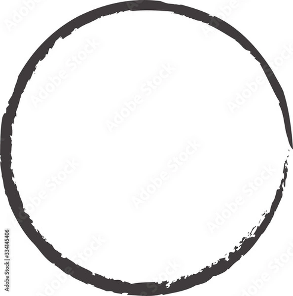 Obraz Hand drawn circles sketch frame