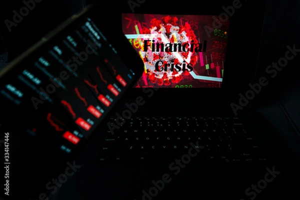 Obraz Coronavirus Financial Crisis