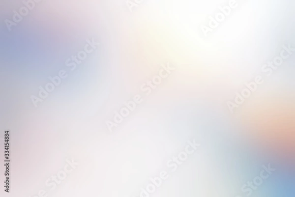 Fototapeta Iridescent spectral light defocus background. Transparent empty template. Subtle blur pattern.