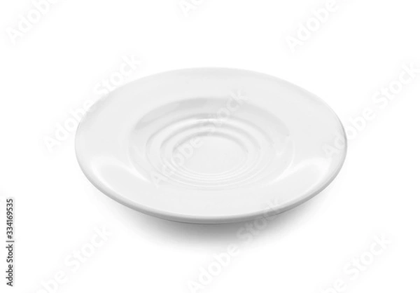 Fototapeta empty plate isolate on white background