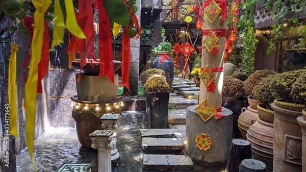 Obraz ベトナム・ホーチミンにある古風なカフェ