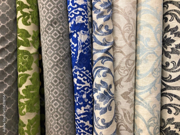 Obraz オリエンタルな織り模様の生地