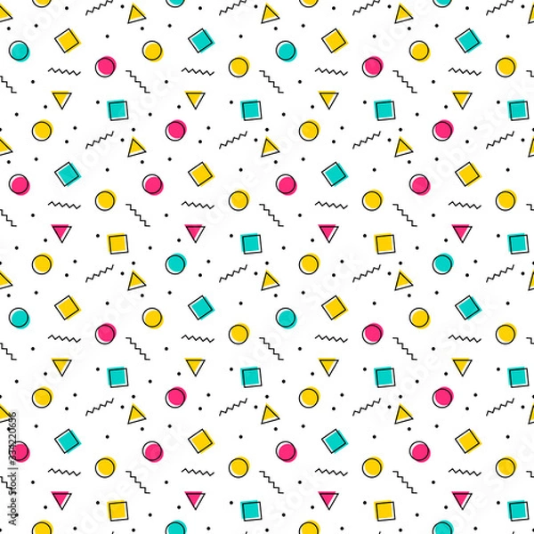 Obraz Abstract seamless pattern. Fashion style seamless background. Vector illustration.