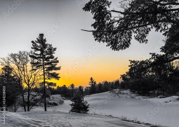 Fototapeta Winter Sunset