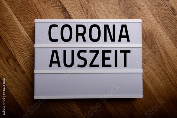 Obraz Corona Auszeit