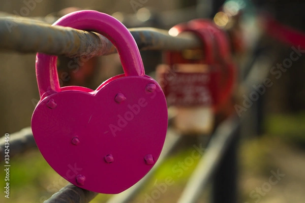 Obraz lock and heart