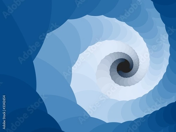 Fototapeta fractal - wormhole