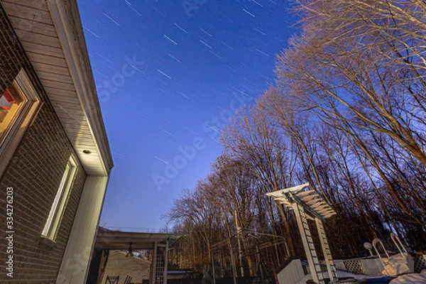 Obraz Long Exposure Star Trails