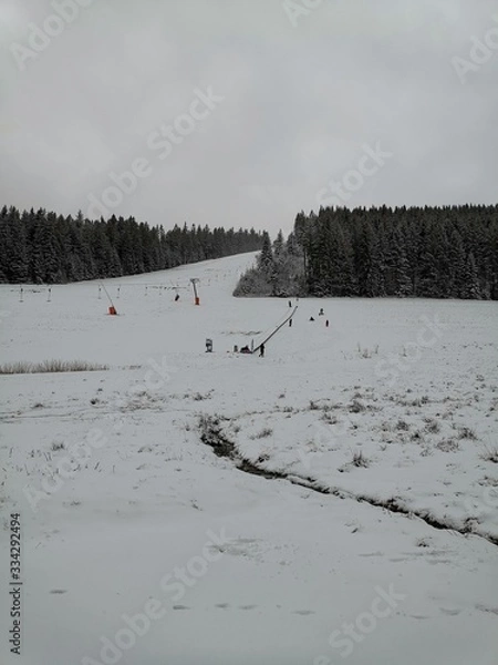 Obraz winter rural landscape