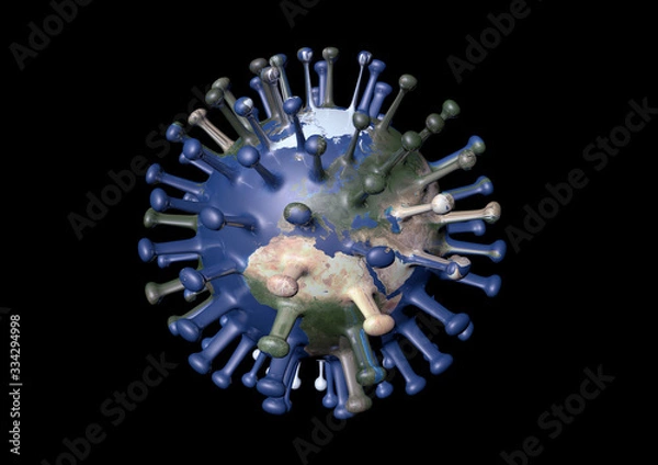 Fototapeta abstract background with globe