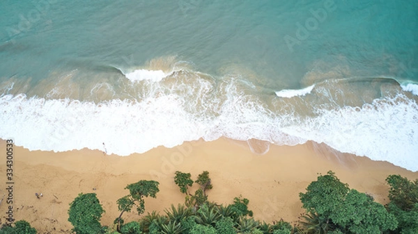 Obraz tropical bluff beach in panama