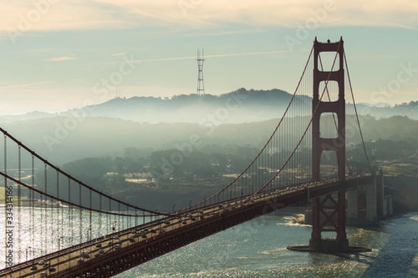 Obraz golden gate bridge with fog