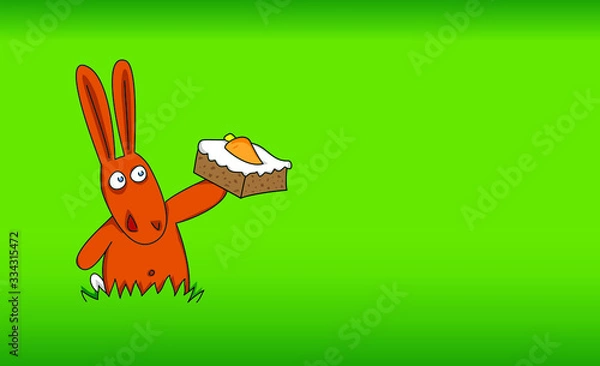 Obraz Osterhase mit Rüblischnitte