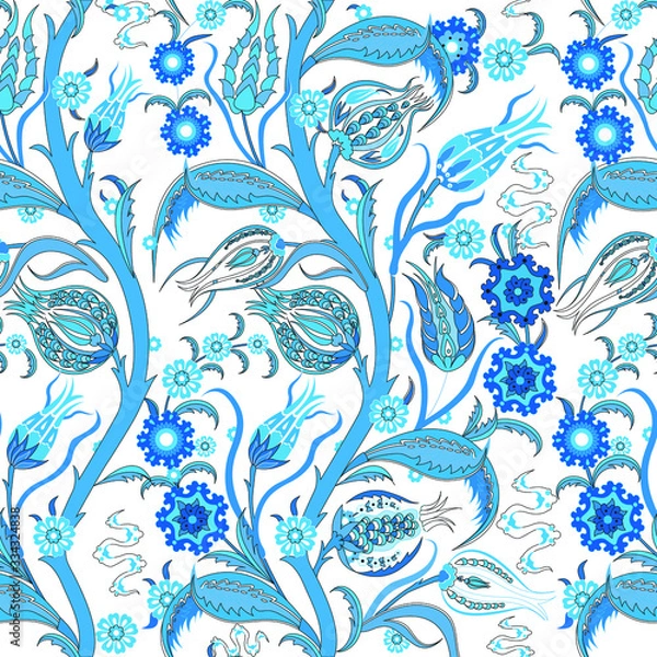 Obraz ethnic iznik ottoman pattern