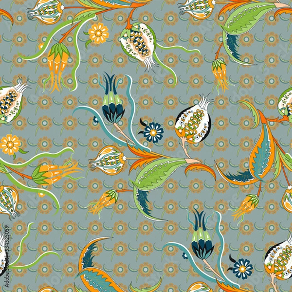 Obraz ethnic iznik ottoman pattern