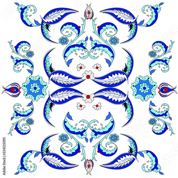 Obraz ethnic iznik ottoman pattern
