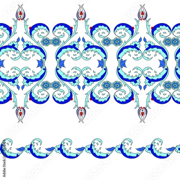 Obraz ethnic iznik ottoman pattern