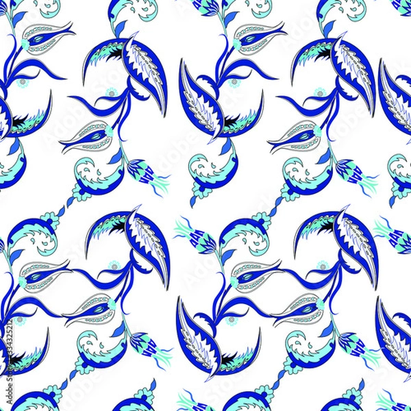 Obraz ethnic iznik ottoman pattern