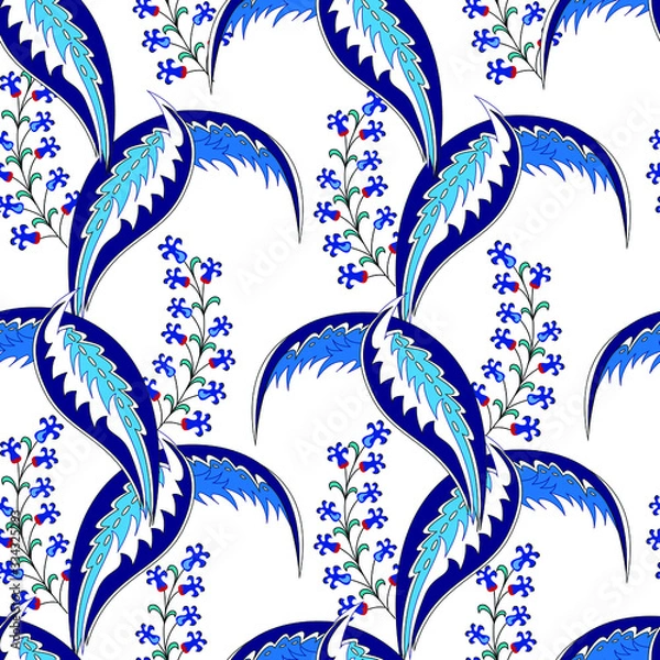 Obraz ethnic iznik ottoman pattern