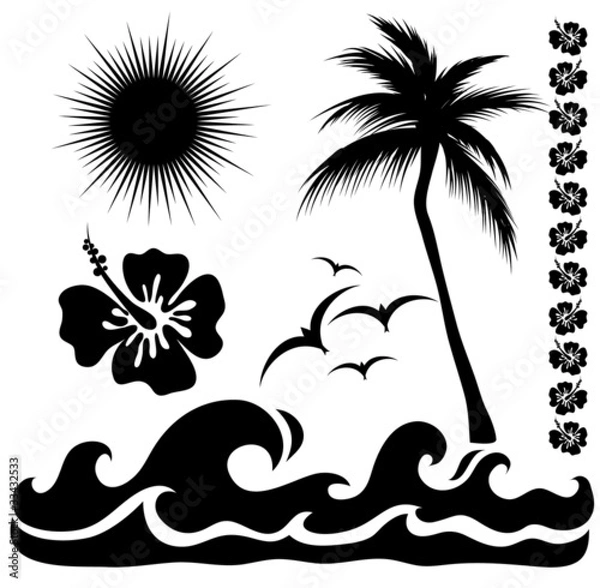 Obraz summer silhouettes