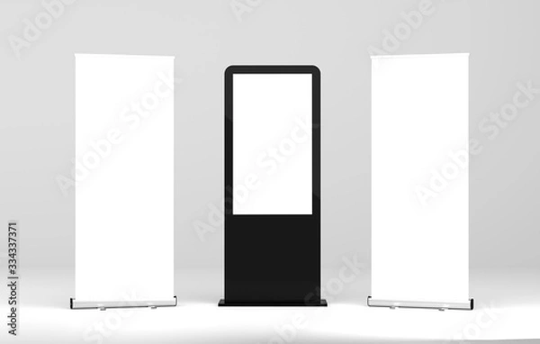 Fototapeta Digital signage led display mockup.
