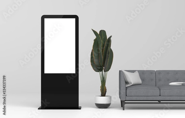 Obraz Digital signage led display mockup.