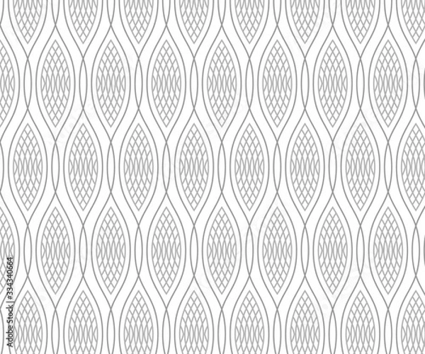 Fototapeta linear vector pattern, linear oval shape 
