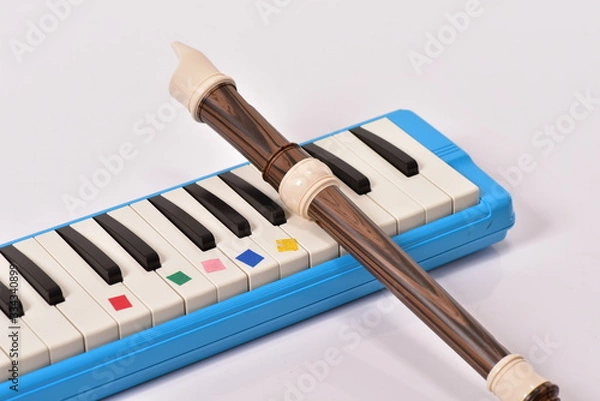 Obraz ピアニカとリコーダー