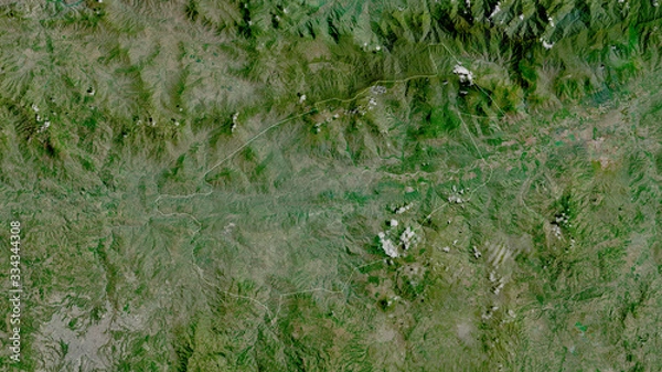 Fototapeta El Progreso, Guatemala - outlined. Satellite